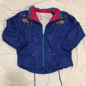 Vintage Embroidered Windbreaker